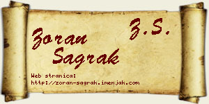 Zoran Sagrak vizit kartica